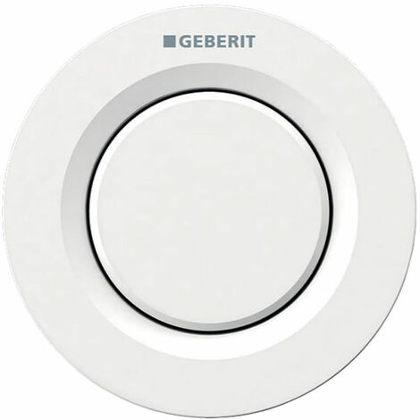 Geberit Type 01 Single Flush Plate Button for 120mm and 150mm Concealed Cistern - Alpine White