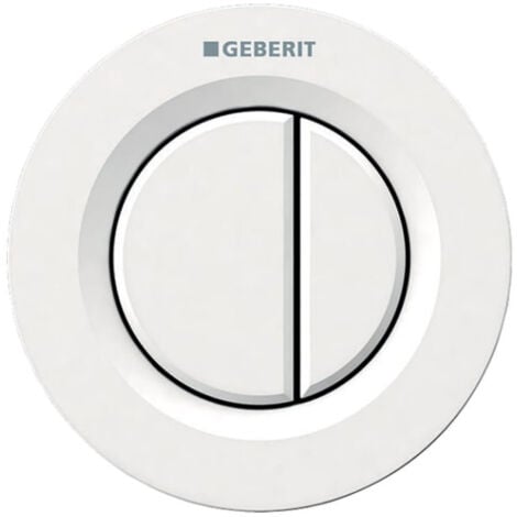 Geberit Type 01 Dual Flush Plate Button for 120mm and 150mm Concealed Cistern - Alpine White