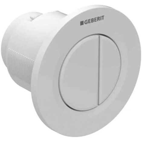 Geberit Type 01 Dual Flush Plate Button for 120mm and 150mm Concealed Cistern - Alpine White