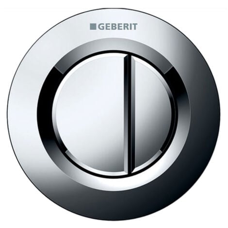 Geberit Type 01 Dual Flush Plate Button for 120mm and 150mm Concealed Cistern - Gloss Chrome