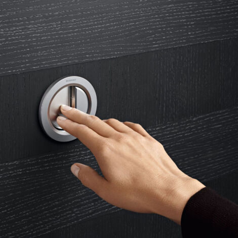 Geberit Type 01 Dual Flush Plate Button for 120mm and 150mm Concealed Cistern - Gloss Chrome