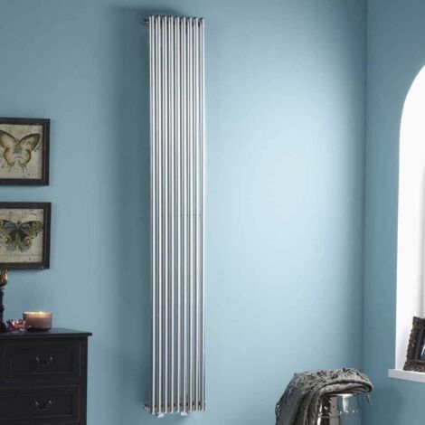 Heatwave Iridio Vertical Designer Radiator 1800mm H x 300mm W - Chrome