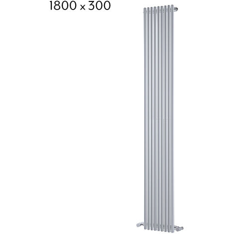 Heatwave Iridio Vertical Designer Radiator 1800mm H x 300mm W - Chrome