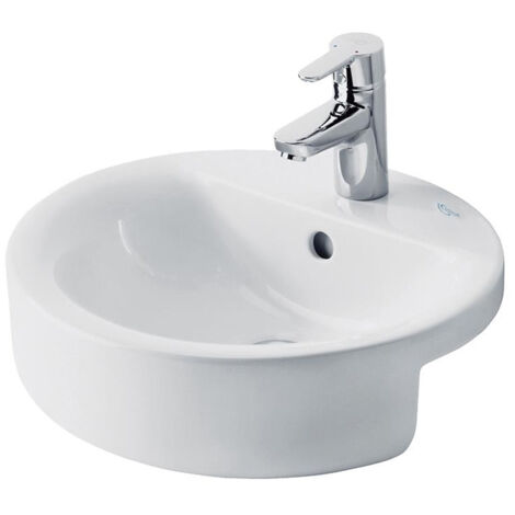Ideal Standard Concept Sphere Semi-Countertop Basin 450mm Wide 1 Tap Hole (1/5)