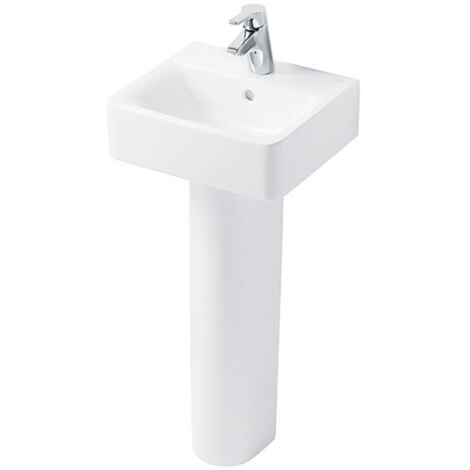 Ideal Standard Concept Cube Handrinse Basin and Full Pedestal 400mm ...