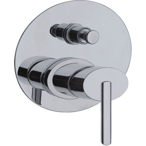 JTP Ovaline Concealed Shower Valve with Diverter Single Handle - Chrome