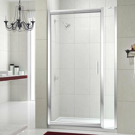 Merlyn 8 Series Infold Shower Door 1000mm Wide and 150mm Inline Panel - 8mm Glass