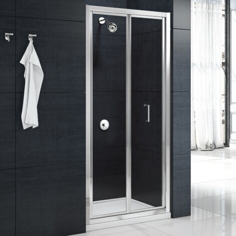 Merlyn Mbox Loft Height Bi-Fold Shower Door 760mm W x 1800mm H - 4mm Clear Glass