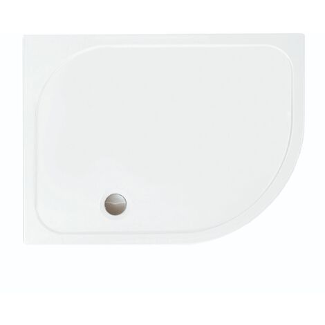 Merlyn MStone Offset Quadrant Shower Tray with Waste 1200mm x 800mm Right Handed - Stone Resin