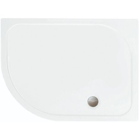 Merlyn MStone Offset Quadrant Shower Tray With Waste 1200mm X 900mm ...