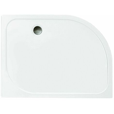 Merlyn Ionic Touchstone Offset Quadrant Shower Tray, 1000mm x 800mm, Left Handed