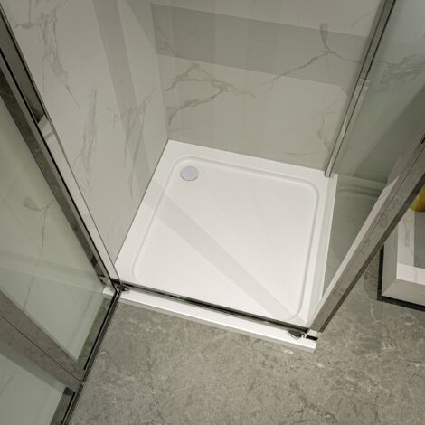 Merlyn Ionic Touchstone Square Shower Tray, 900mm x 900mm, White