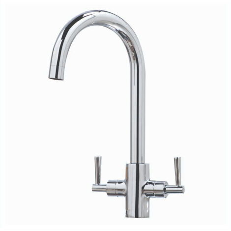 Orbit Kingston Kitchen Sink Mixer Tap Dual Handle - Chrome (1/4)