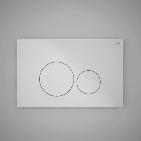RAK White Flush Plate with Round Push Plates - FSRAKPPL003