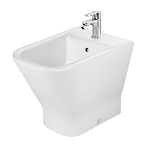 Roca The Gap Flush-to-Wall Bidet, 540mm Projection, 1 Tap Hole
