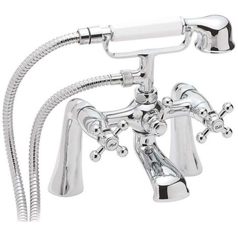 Sagittarius Fantasy Bath Shower Mixer Tap Pillar Mounted - Chrome