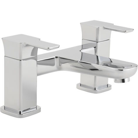 Sagittarius Gramercy Bath Filler Tap Pillar Mounted - Chrome