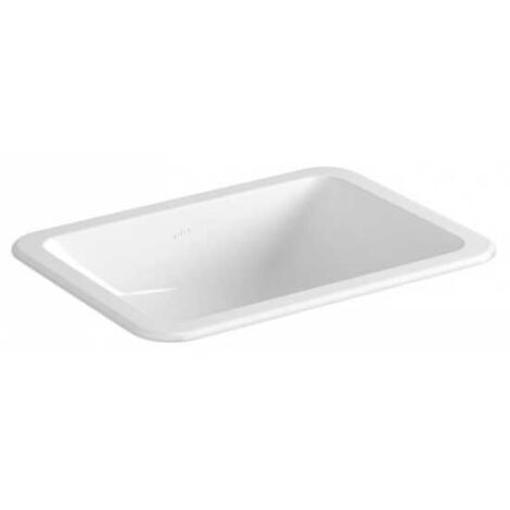 Vitra S20 Compact Countertop Inset Basin Front Overflow 550mm Wide - 0 ...