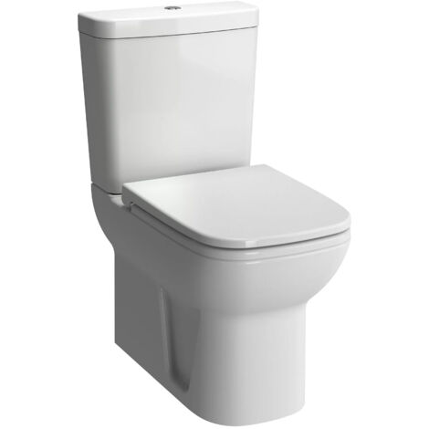 Vitra S20 Close Coupled Toilet Closed Back Push Button Cistern - Soft Close Seat