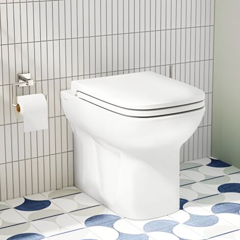 Vitra S20 Back to Wall Toilet - Standard Seat (1/5)