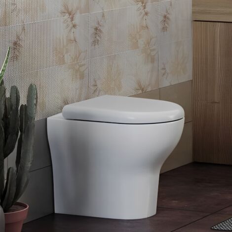 Vitra Zentrum Back to Wall Toilet - Quick Release Soft Close Seat (1/5)