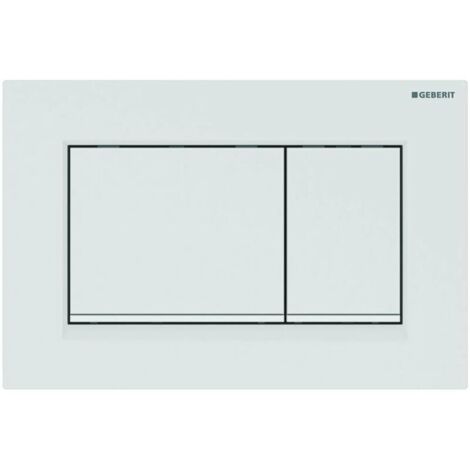 Geberit Sigma30 Dual Flush Plate, Gloss/Matt White (115.883.11.1)