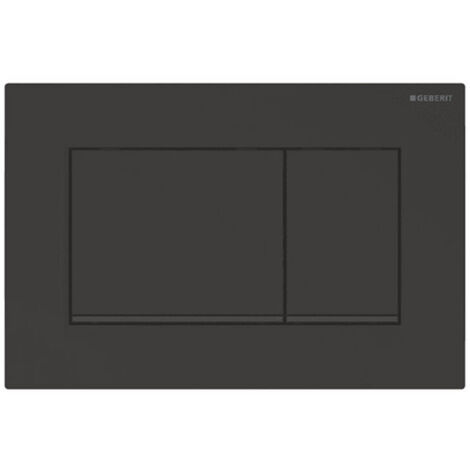 Geberit Flush plate Sigma30 for dual flush, rectangle, Matt black (115.883.16.1)