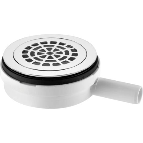 McAlpine UPSW-4-22MM pumped shower waste outlet – 113mm chrome plated brass flange – Top access for easy cleaning – 22mm plain tail outlet (1/4)