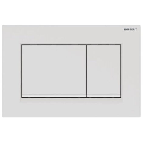 Geberit Flush plate Sigma30 for dual flush, rectangle, Matt white (115.883.01.1)