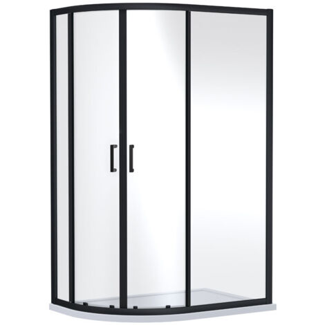 1900 x 1000 x 800mm Offset Quandrant Shower Enclosure - V-QD108BP-6 (1/2)