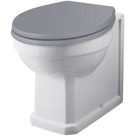 Bayswater Fitzroy Back to Wall Pan White - Excluding Seat (1/2)