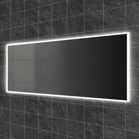 HiB Globe 140 Steam Free LED Bathroom Mirror 600mm H x 1400mm W