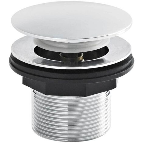 Nuie Press Top Bath Waste Excluding Overflow - Chrome