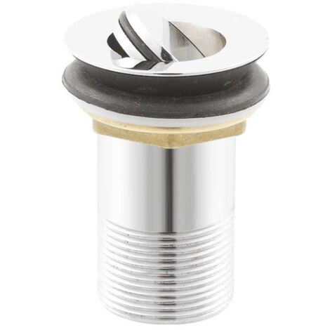 Nuie Chrome Unslotted Flip Top Basin Waste - ER02 (1/2)