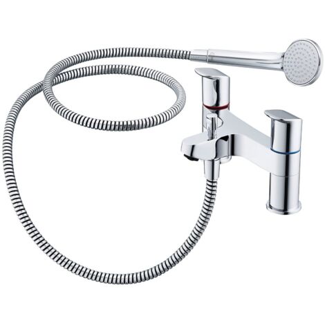 Ideal Standard Ceraflex Bath Shower Mixer Tap with Shower Kit - Chrome (1/5)