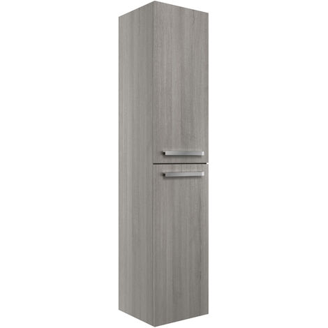 Signature Odense Wall Hung 2-Door Tall Unit 350mm Wide - Elm Grey