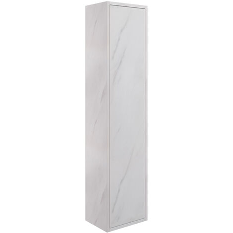Signature Lund Wall Hung 1-Door Tall Unit 300mm Wide - Marble