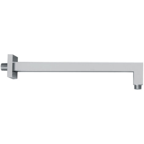 Vema Square Wall Mounted Shower Arm 300mm Length - Chrome (1/2)