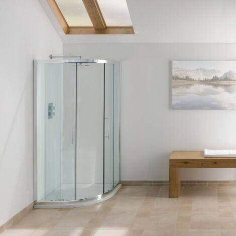 Signature Contract Quadrant Shower Enclosure 900mm x 900mm - 6mm Glass (1/2)