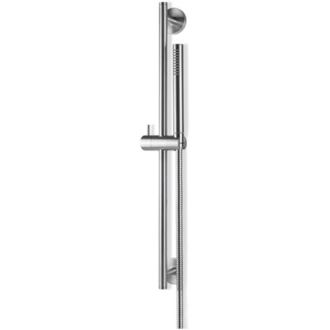 Vema Tiber Shower Slide Rail Kit with Pencil Handset - Stainless Steel (1/2)