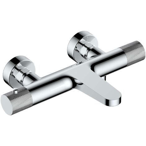 Rak Ceramics – RAK Amalfi thermostatic wall mounted bath shower mixer tap – Chrome finish – 1.0 bar minimum pressure – High quality brass – 15 year guarantee (1/2)