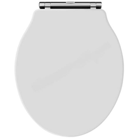 Bayswater Porchester Traditional Soft Close Toilet Seat - White (1/2)