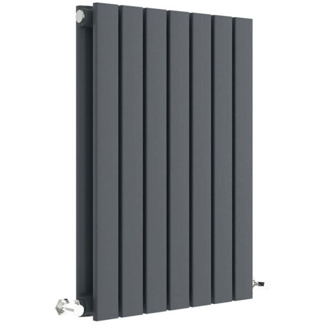 Nuie 600mm x 412mm Anthracite Sloane Double Panel Radiator - HLA54D (1/3)