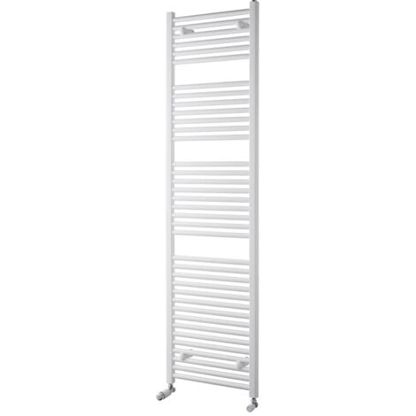 Heatwave Pisa Straight Heated Towel Rail - 1800mm H x 500mm W - White