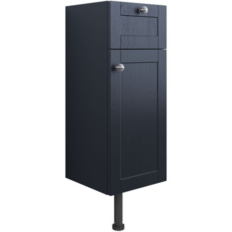 Signature Malmo Floor Standing 1-Door and 1-Drawer Base Unit 300mm Wide - Indigo Ash