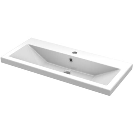 Hudson Reed Fusion Floor Standing Vanity Unit with Ceramic Basin 800mm Wide - Charcoal Black Woodgrain