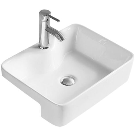 Hudson Reed Semi Recessed Basin 480mm Wide - 1 Tap Hole