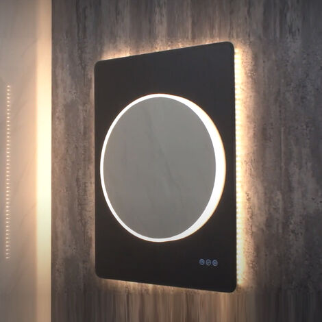 HiB Frontier 60 LED Bathroom Mirror 800mm x 600mm W