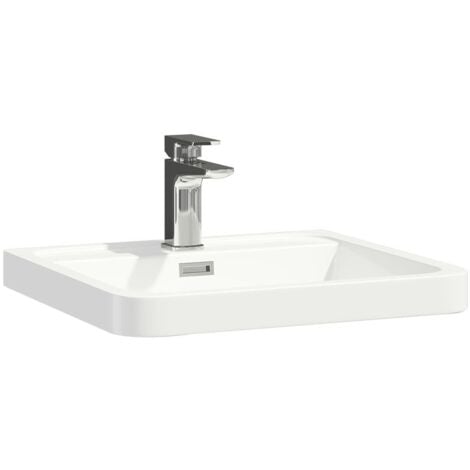 Orbit Contour Floor Standing 2-Drawer Vanity Unit with Basin 500mm Wide - Gloss White