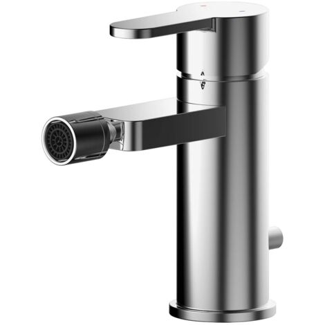 Nuie Arvan Chrome Mono Bidet Mixer Tap with Pop-up Waste - ARV306 (1/2)